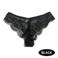 thumbnail image 2 of B91xZ Culotte Bikini en Coton pour Femmes Extensible Taille Basse, TP Noir, 2 of 4
