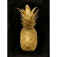 thumbnail image 2 of Bennett, Kate 12x14 Black Ornate Wood Framed with Double Matting Museum Art Print Titled - Gold Pineapple on Black I, 2 of 4