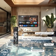 Sylvox 55 Smart Outdoor TV, 4K Uhd 1000nits with Dobly Atmos, Google TV with Voice remote, IP56 Waterproof,Google cast,Patial Sun,Deck Pro 3.0