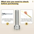 thumbnail image 6 of Uxcell Socket Head Cap Screws Kit (M3x4/5/6/8/10/12/14/16/18/20/25/30mm) 1110Pcs, 6 of 7