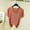 Pink, variant on USSUMA Womens Summer Tops Women'S V-Neck Casual Solid Color Short Sleeved Loose T-Shirt Short Sleeved V-Neck Top/Shirt Lounging Online Shopping Beige Polyester L
