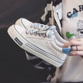 thumbnail image 6 of Wod women's canvas shoes, comfortable, fashionable and breathable, classic casual shoes, White, 6 of 6