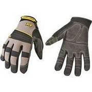 Youngstown Glove 03-3050-78-XL Extra Heavy-Duty Work Gloves XL Velcro Cuff Brow Wipe Thumb Gray