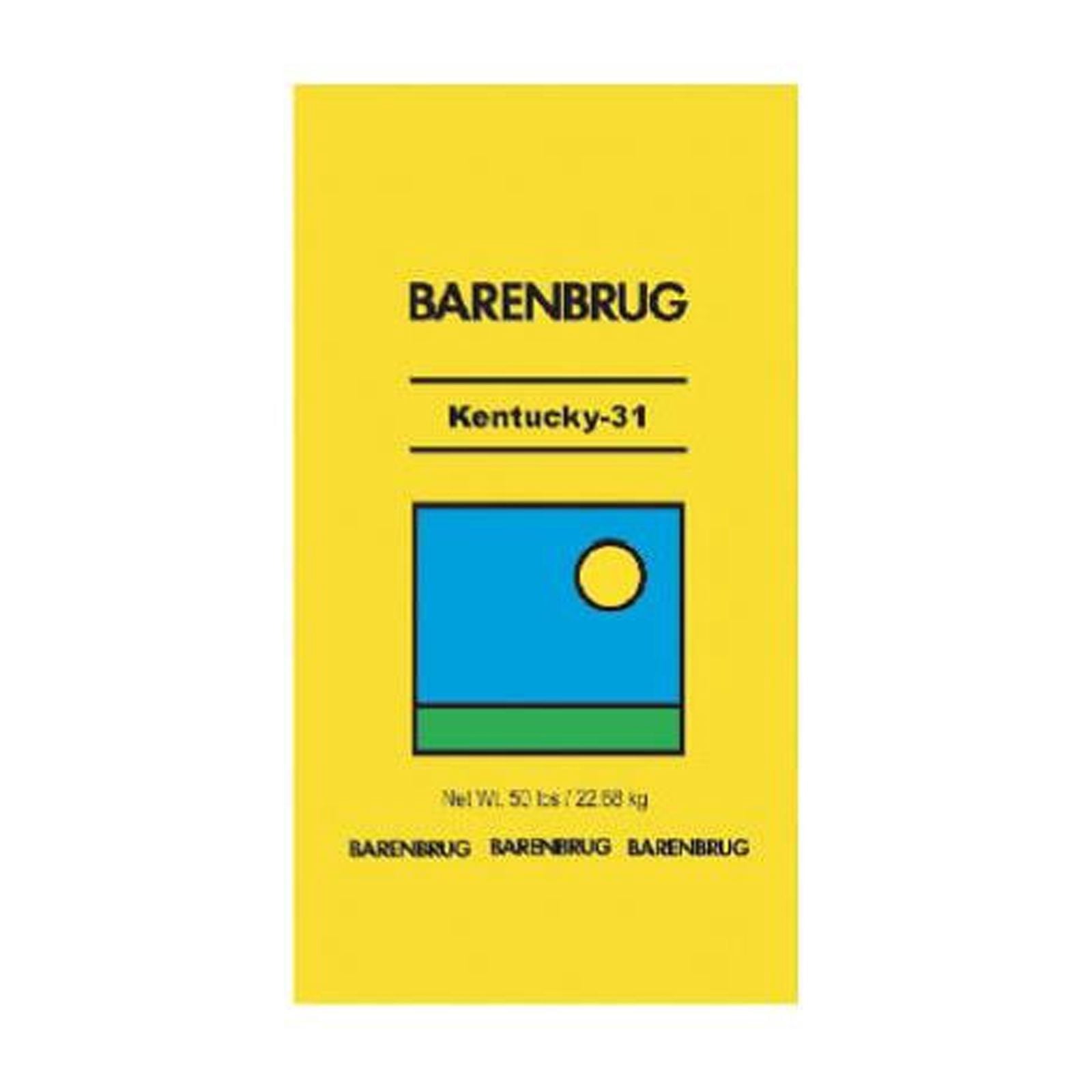 Barenbrug Kentucky 31 Tall Fescue Grass Full Sun/Medium Shade Grass Seed 50 lb