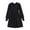 Black, variant on Otqutp Girls Sweater Dress Fall Winter Long Sleeve Cable Knit Pullover Clothes for Kids 𝗥uffle Collar Knee Length Midi Dresses