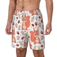 thumbnail image 2 of Uemuo Squirrel And Pattern Mens Swim Trunks Quick Dry Board Shorts with Mesh Lining, Stretch Beach Shorts Quick Dry No-Chafing Board Shorts-3X-Large, 2 of 9
