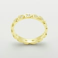 thumbnail image 2 of LBG British Made 14k Yellow Gold Cubic Zirconia Womens Eternity Ring - 33 size options - Size 11.5, 2 of 6