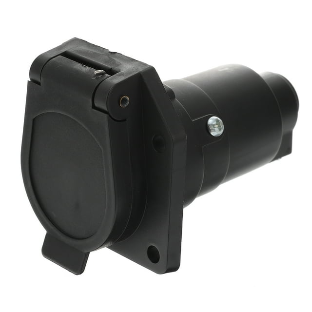 MasteelfCA 12V 7 Pin Round Trailer Plug 7 Way Socket Adapter Wiring Connector for American
