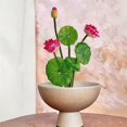 thumbnail image 4 of 10.2" Artificial Lotus Decoration Fake Flowers Vase Filler Plant Realistic Flower Simulation Flower Arrangement Home Garden Pond Aquarium Wedding Decor, 4 of 5
