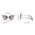 thumbnail image 3 of TIEVOSA Rhinestone Sunglasses Female Thin Sunglasses Models Sun and Eyeglasses（Sky Blue）, 3 of 3