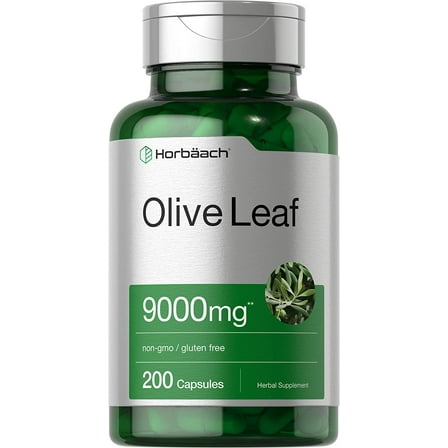 Olive Leaf Extract 9000mg | 200 Capsules | by Horbaach