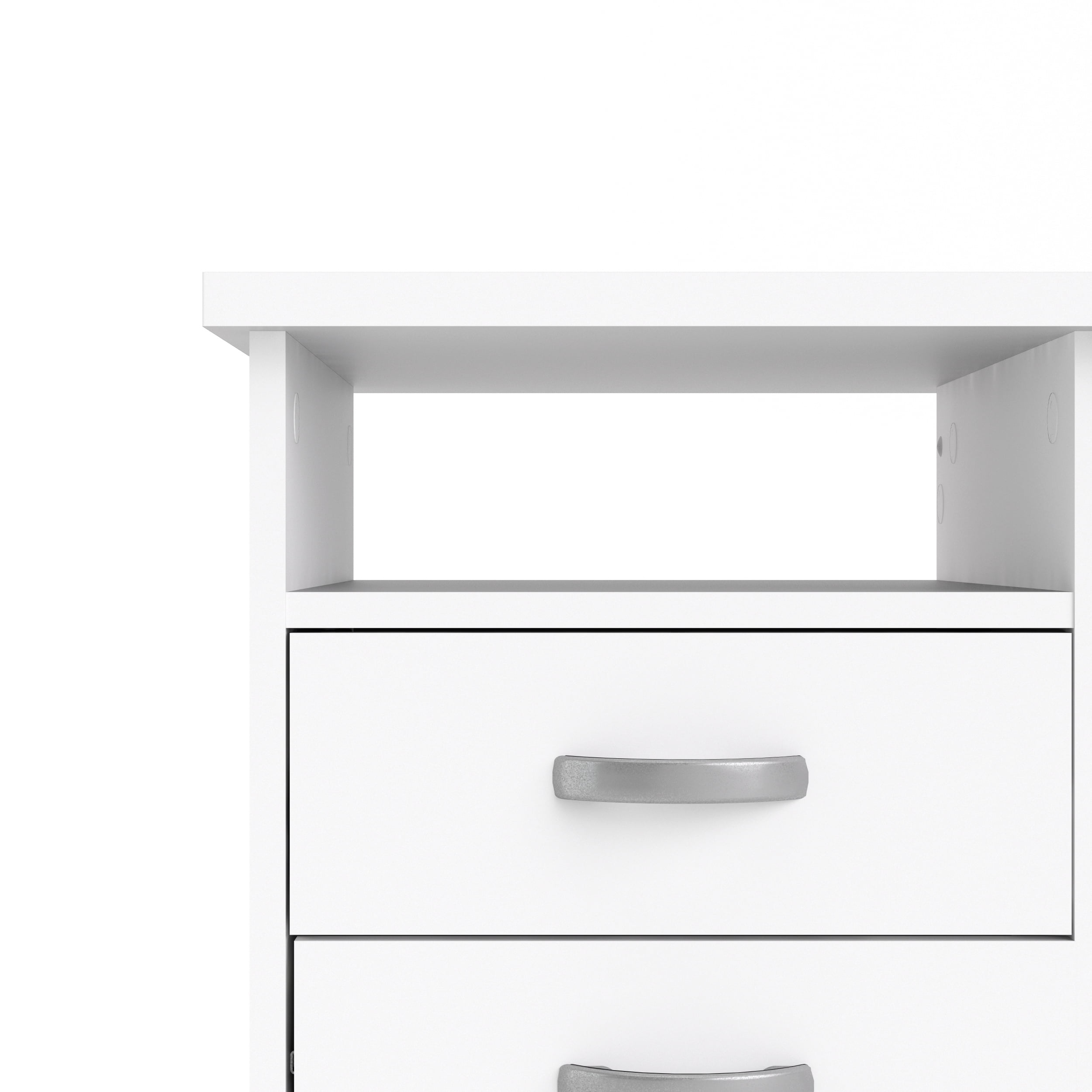 Tvilum Walden 5 Drawer Office Desk with 1 Locking Drawer for Adults, White