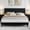 Black, variant on PYY Suede Upholstered Platform Bed Frame with Adjustable Tufted Headboard, Sturdy Wooden Slats, No Box Spring Needed, Easy Assembly, Noise-Free - Full Size, Navy