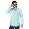 thumbnail image 3 of Men's Slim Fit Dress Shirt Long Sleeve Spread Collar Fitted Convertible Cuff, 3 of 5
