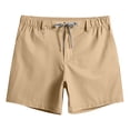 thumbnail image 5 of DDAPJ pyju Mens Solid Athletic Running Shorts Drawstring Workout Gym Shorts Lounge Sweat Shorts with Pockets Khaki S, 5 of 9