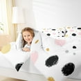 thumbnail image 4 of jejeloiu Graffiti Circle Bedding Comforter Set,Geometric Circular Pattern Twin Comforter Sets,Colorful Dots Bedding Set For Girls Kids,Luxury Bedroom Decor Reversible,2-Piece, 4 of 8