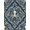 Navy Blue And Ivory, Pattern 1, variant on ODIKA Maritime Octopus Tentacle Curling Wave Nautical Border Motif Stain Resistant Low Profile for Dorm Room, Small Living Apartment