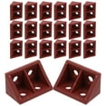 thumbnail image 5 of WHAMVOX 20pcs Corner Bracket Plastic Furniture Corner Brace 4-Hole Holder Shelf Support Corner Brace Wooden Furniture Cabinet Chair Brace for Tables Dresser, 5 of 8