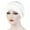 White, variant on ICHUANYI Women Solid Plait India Hat Muslim Ruffle Cancer Chemo Beanie Turban Wrap Cap