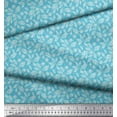 thumbnail image 2 of Soimoi Modal Satin Fabric Dot & Leaves Print Fabric by The Yard 42 Inch Wide, 2 of 2