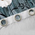 thumbnail image 4 of Manfei Rustic Flower Daisy Curtains Pack of 2 (42x84 Each),Countryside Farmhouse Lodge Curtains Blackout,Blue White Bedroom Curtains For Girls Kids,Microfiber Bedroom Decor, 4 of 6