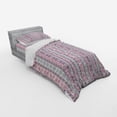 thumbnail image 2 of Ambesonne Ethnic Bedding Set 3 Pcs, Aztec Style Floral Leaves, Twin XL, Pale Pink Mauve, 2 of 2
