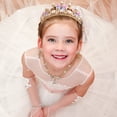 thumbnail image 4 of Girls Butterfly Crown Pearl Headband for Halloween Costume - Perfect for Wedding Prom, Birthday Party, and Christmas Gifts, 4 of 6