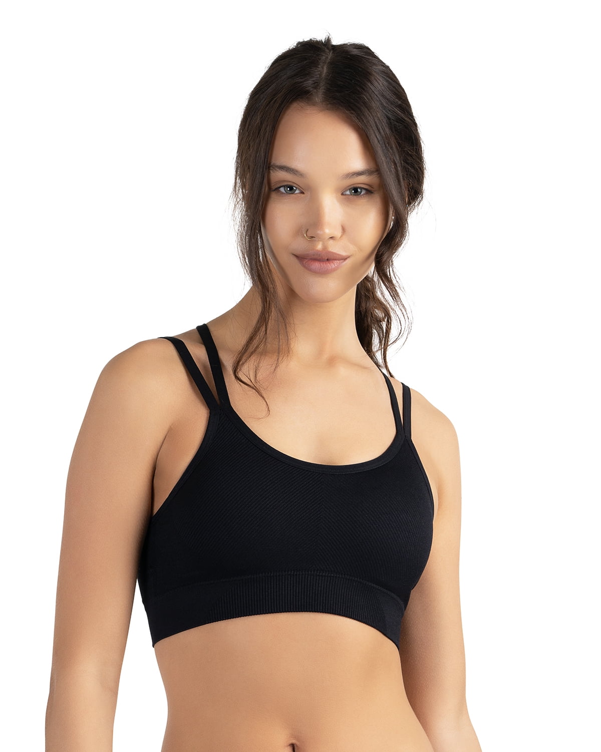 Ryka Women's Strappy Keyhole Sports Bra, 2-Pack, Sizes S-XL