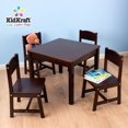 thumbnail image 2 of KidKraft Farmhouse Espresso Wood Table & Four Chair Set, 2 of 2