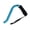 Blue, variant on Offset Adjustable Aluminum Cane Foam Grip Handle - Black