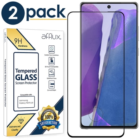 Tempered Glass For Galaxy Note 20 Screen Protector, 9H Tempered Glass, Ultrasonic Fingerprint Compatible, 3D Curved, HD Clear for Samsung Galaxy Note20 Glass Screen Protector - (2-Pack)