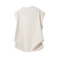 thumbnail image 5 of Men’s Knitted Textured Tank Top V Neck Knit Sweater Vests Casual Beach Summer Vacation Sleeveless Shirt Big and Tall Size M-5XL White, 5 of 5