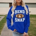 thumbnail image 2 of Arlun Oversized Sweatshirts for Women Bend and Snap Football Graphic Printed Pullover Sweatshirt Crewneck Loose Comfort Game Day Casual Long Sleeve Hoodless Tops Blue XXXL, 2 of 4