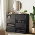 thumbnail image 6 of UPGO Wood Dresser, 5 Drawer Dresser for Bedroom, Modern Chest of Drawers with Deep Drawers Waterproof Living Room, Hallway, Entryway,Black, 6 of 16