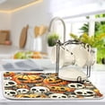 thumbnail image 5 of Pumpkins Skeleton Halloween Dish Drying Mat Dish Drainer Rack Mats Water Absorbent Non-Slip Easy Clean Heat Resistant for Kitchen Counter, 5 of 8