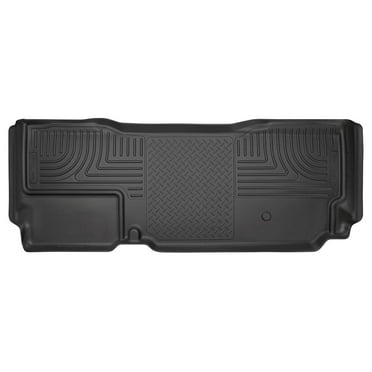 Husky Liners by RealTruck Weatherbeater Floor Mats Fits 2011-2016 Ford F250/F350 SuperCab; 2011-2013 Ford F450 SuperCab 2nd Row, 1-pc Black-19721