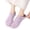 Purple, variant on Women's Soft Sole Slipper Socks with Grippers, Thick Warm Cozy Sherpa Lined Home Socks Set, Cable Knitted Non- Fluffy Winter House Bedroom Slippers