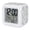 White Black, variant on Pink Snowman Christmas Digital Alarm Clock for Bedrooms, Smart LED Alarm Clock with 7 Color Changing Night Light, Xmas Winter Snowflake Silent Wake Up Clocks for Sleep Study Cooking 3.2"x3.2"