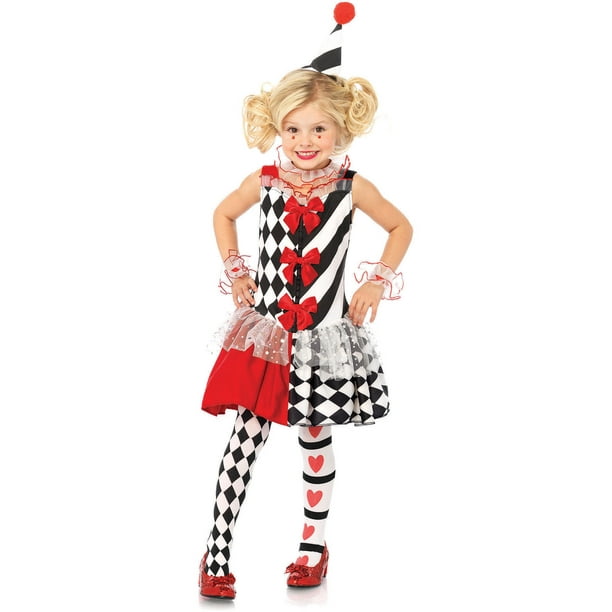 Harlequin Clown Child Halloween Costume - Walmart.com - Walmart.com