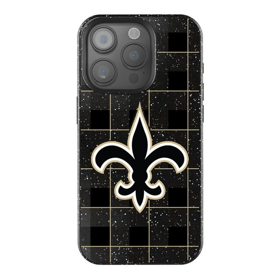 Keyscaper New Orleans Saints Plaid Bling iPhone Case