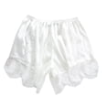 thumbnail image 3 of JFOPQVSM Satin Silk Shorts for Women Lace Floral Shorts Half Slip Pajama Bottoms Comfy Elastic Pettipants, 3 of 7