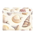 thumbnail image 7 of Yayeee Collapsible Cube Storage Bin with Lid Fabric Closet Decorative Basket with Handles, Beige Watercolor Seashells, 7 of 7