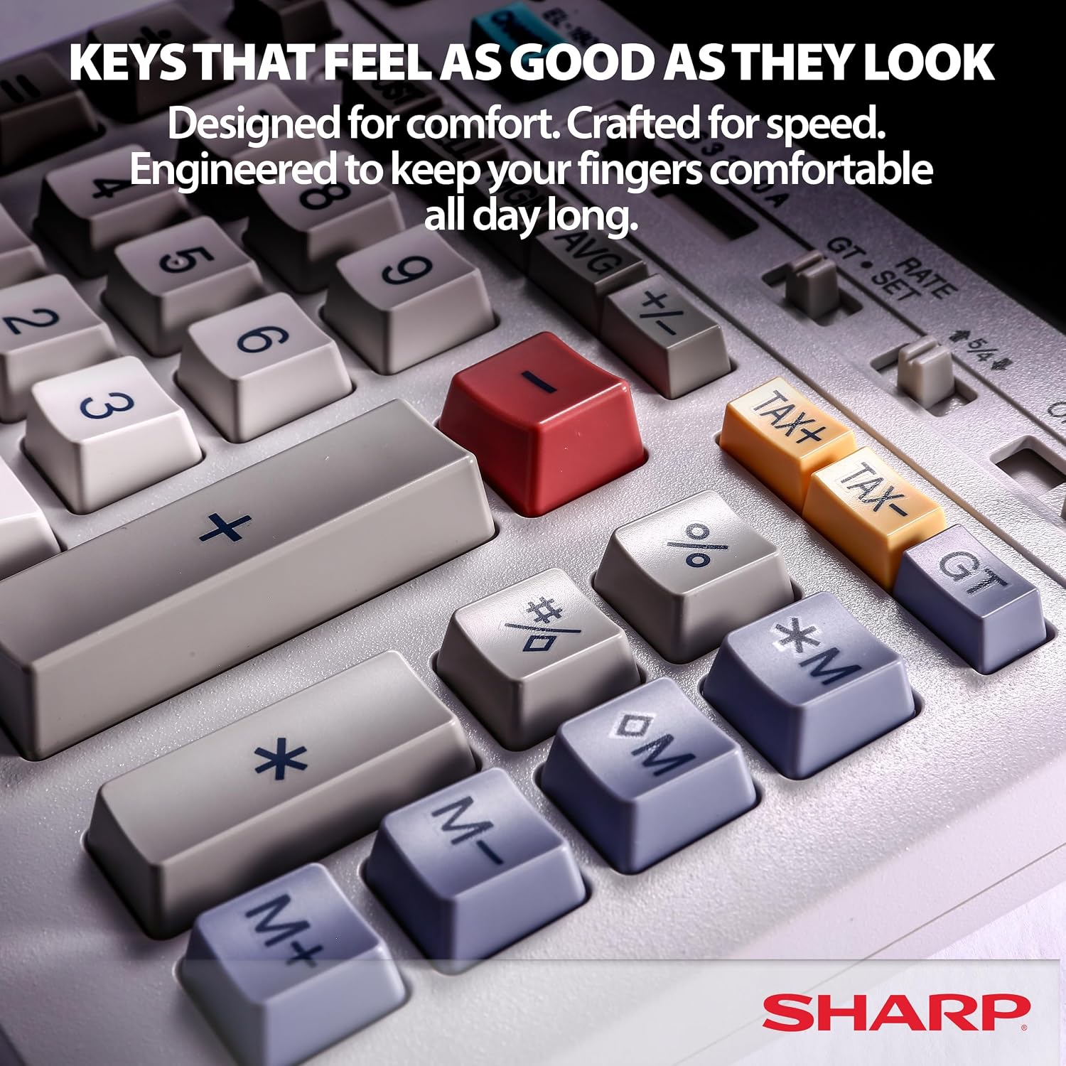 Sharp EL-1801V 12-Digit Printing Calculator, Off-White photo 8