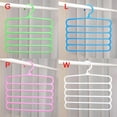 thumbnail image 5 of 1/5 Pack Multi-Functional 5-Layer Pants Hangers Non-Slip Wardrobe Multi-Layer Trouser Rack Scarf Rack Silk Scarf Tie Hanger Space Saver Closet Organization, 5 of 5