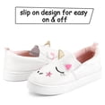 thumbnail image 6 of Bocca Kid's Slip on Sneakers Unicorn Girls Canvas Walking Shoes Size 7, 6 of 6
