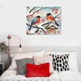 thumbnail image 4 of COMIO  Wall Art Canvas Prints - Morning Birds Picture Painting - Modern Wall Artwork Framed for Gifts Bathroom Home Kitchen Office Decor, 4 of 4