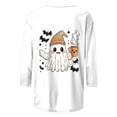 thumbnail image 5 of Enjoytime Womens Shirts Halloween Ghost Graphic Crew Neck 3/4 Sleeve Tshirt Fall Party Cute Plus Size Tops, 5 of 6