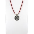 thumbnail image 6 of Vintage Necklace of Saint Francis of Assisi Handmade Jewelry with Genuine Leather strap by Graciela's Collection, 6 of 8