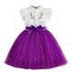 thumbnail image 1 of Vestido de Fiesta de Niñas Bordado de Manga Volante Vestido de Malla Parchada, Traje de Vacaciones Casual con Cinturón para Niños, 1 of 5