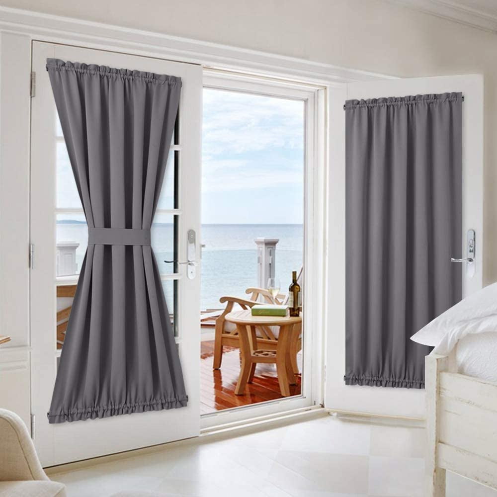 french door curtain